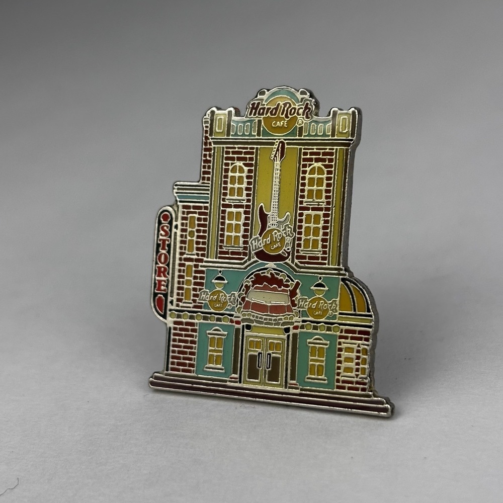 Hard Rock Cafe Building Store Snow Village Pin Limited Edition